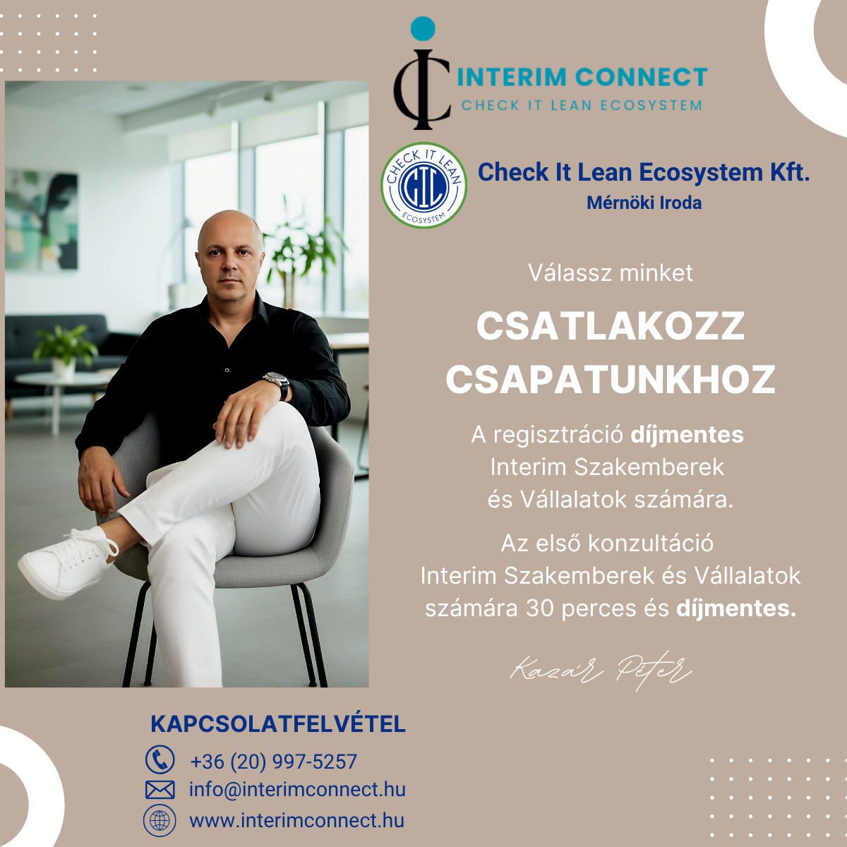 Interim Connect – Csatlakozz csapatunkhoz